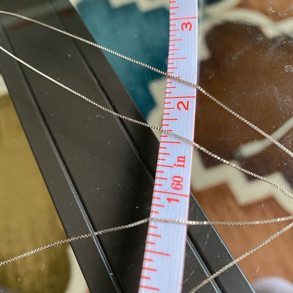 14k white gold box chain - Picture 2 of 6